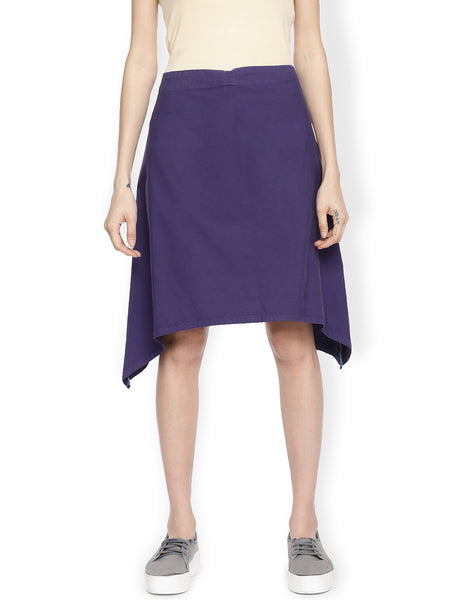 Grape Asymmetric Skirt