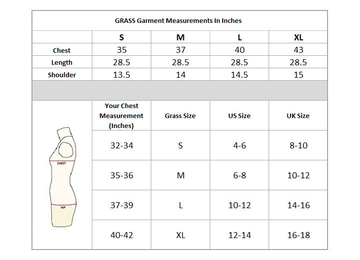 Barmer Top Size Chart