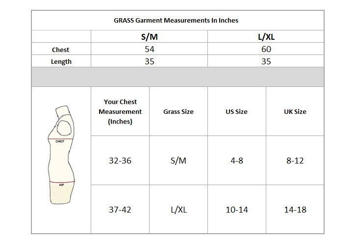 Bombay Kaftan Size Chart