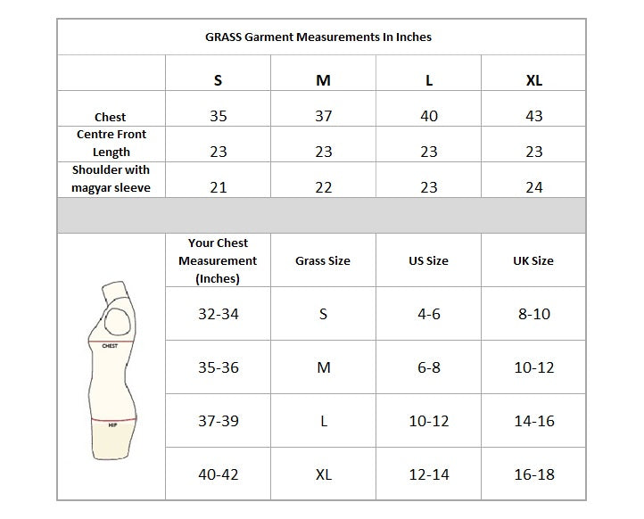 Capped Top Size Chart