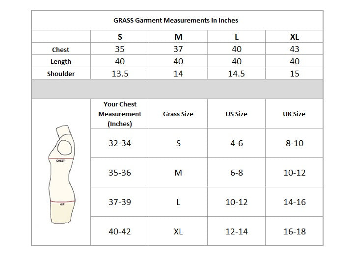Mandvi Top Size Chart