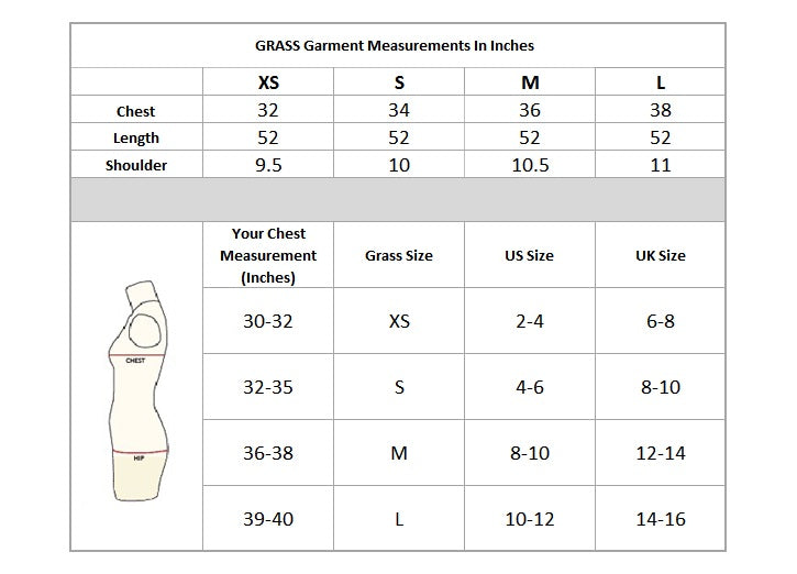 Pinafore Dress Size Chart