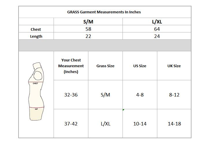 Wing Kaftan Size Chart