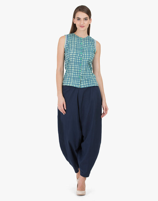 Blue Pathankot Salwar Pant