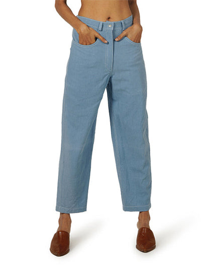 Light Blue Hightwaist Khadi Jeans