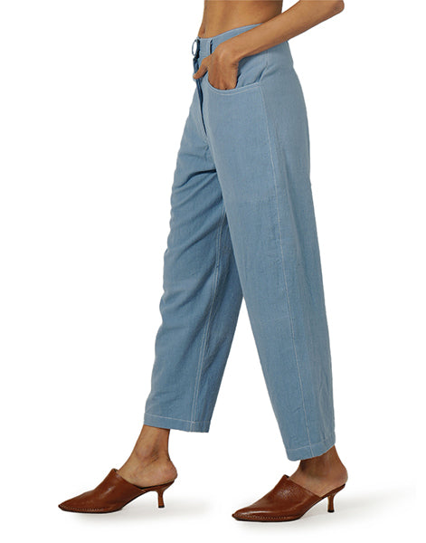 Light Blue Hightwaist Khadi Jeans