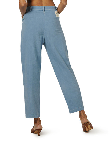 Light Blue Hightwaist Khadi Jeans