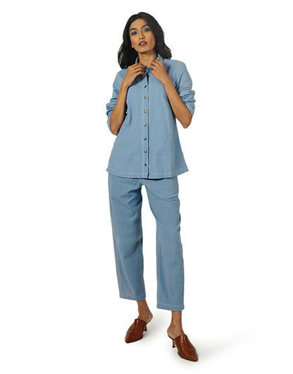 Light Blue Hightwaist Khadi Jeans