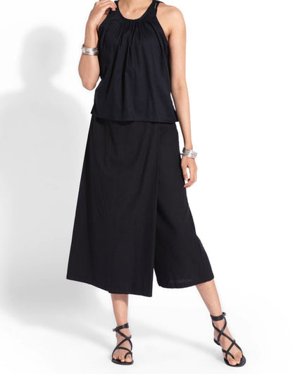 Black Wrap Over Pant