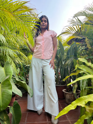 Ice Blue Flared Jeans