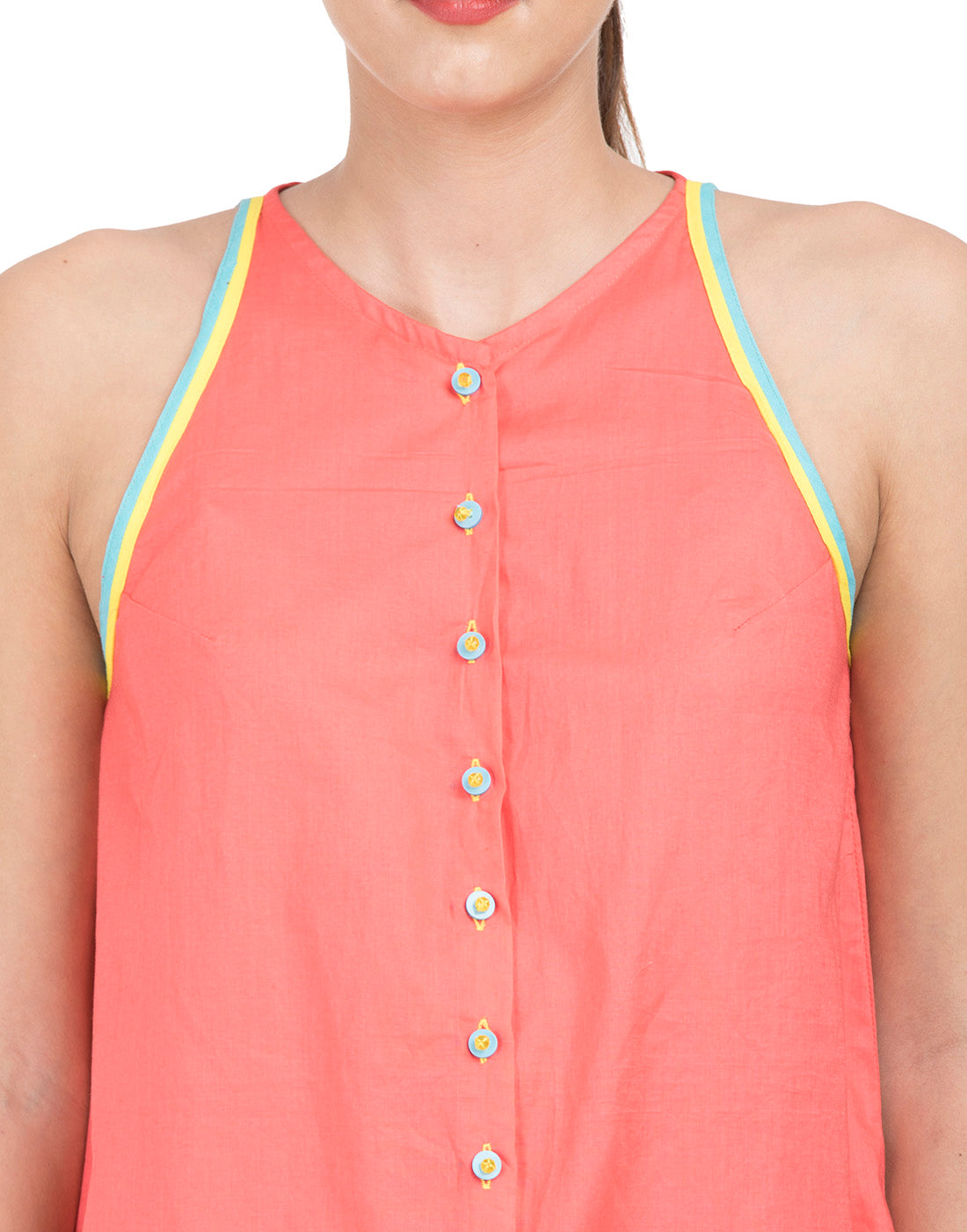 Watermelon Flared Halter Top