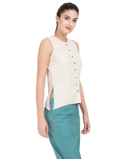 Custard Apple Asymmetric Camisole