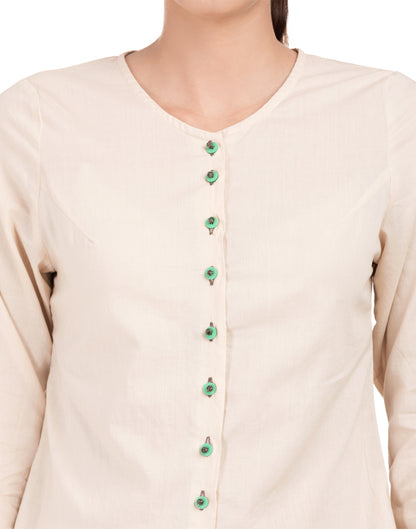 Custard Apple Basic Office Shirt