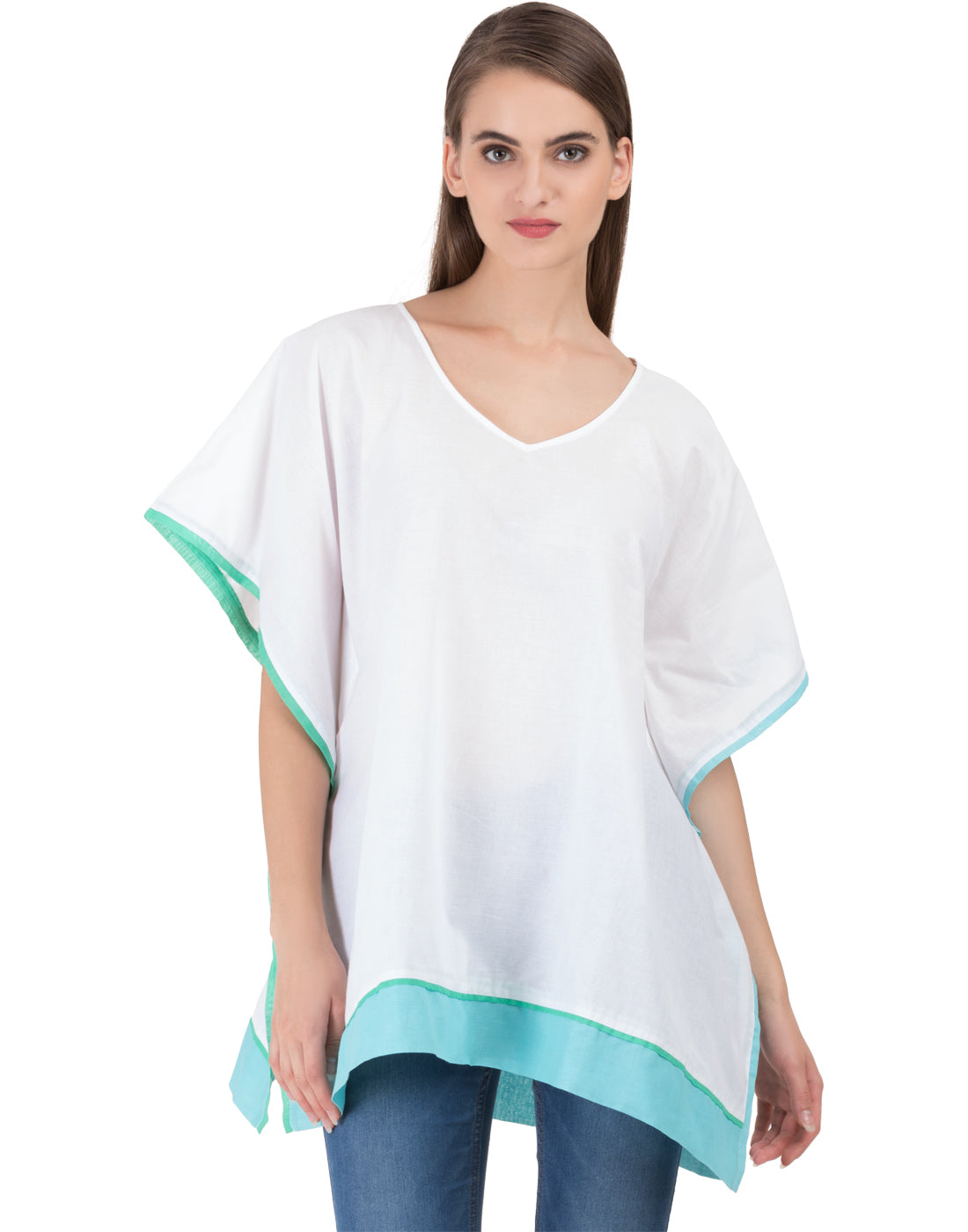 Litchi Bluecorn Poncho Kaftan