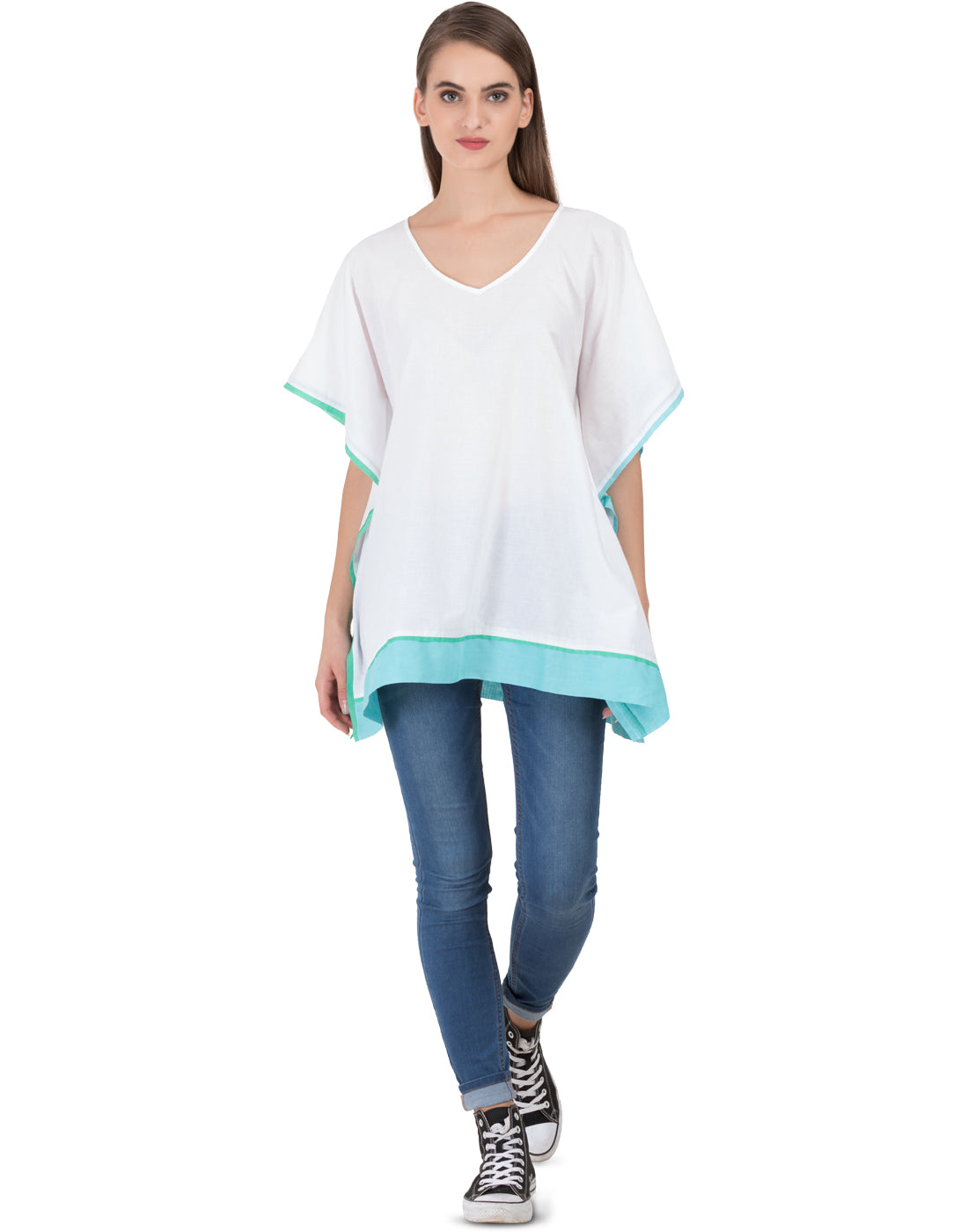 Litchi Bluecorn Poncho Kaftan