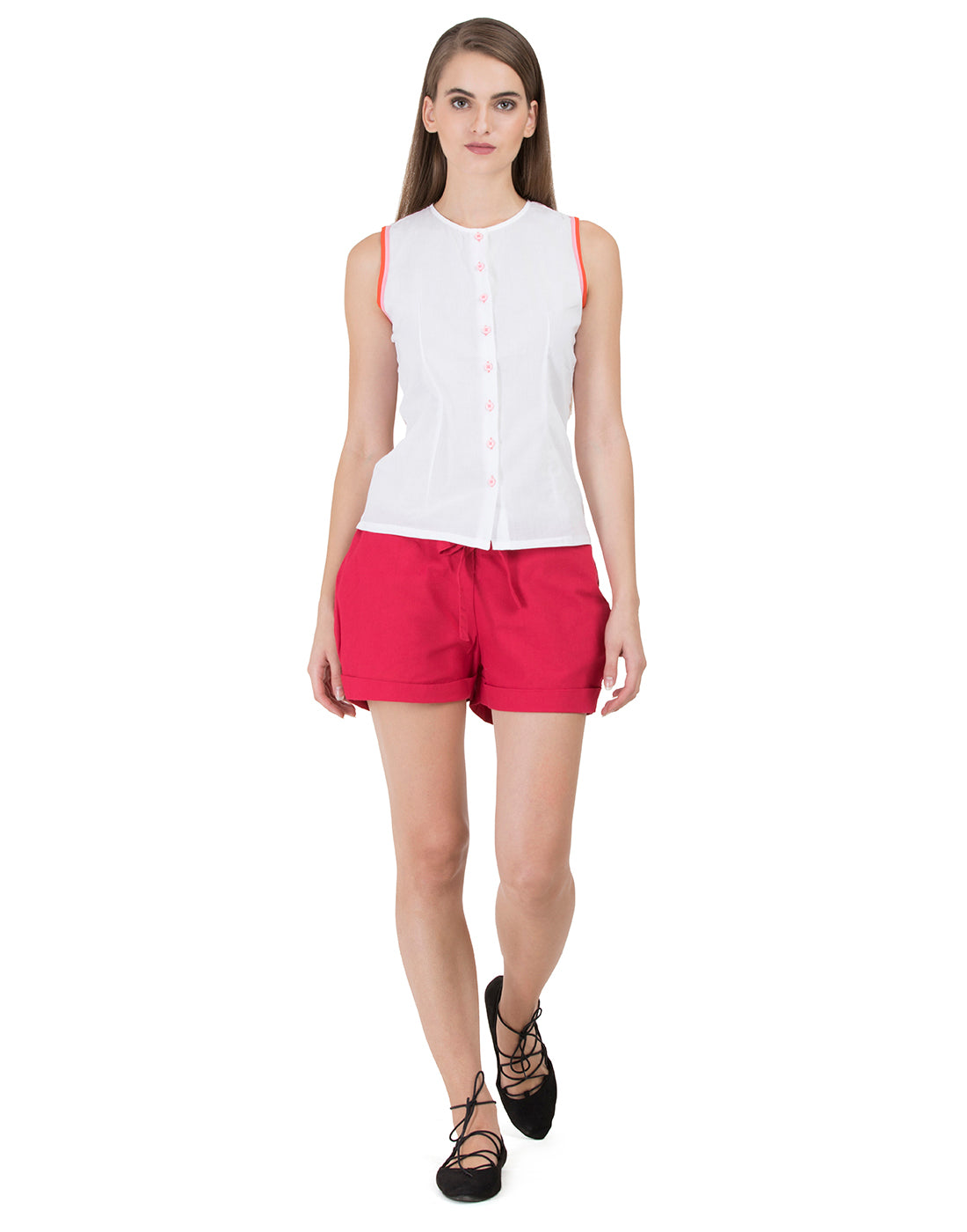 White+Pink Gurgaon Camisole