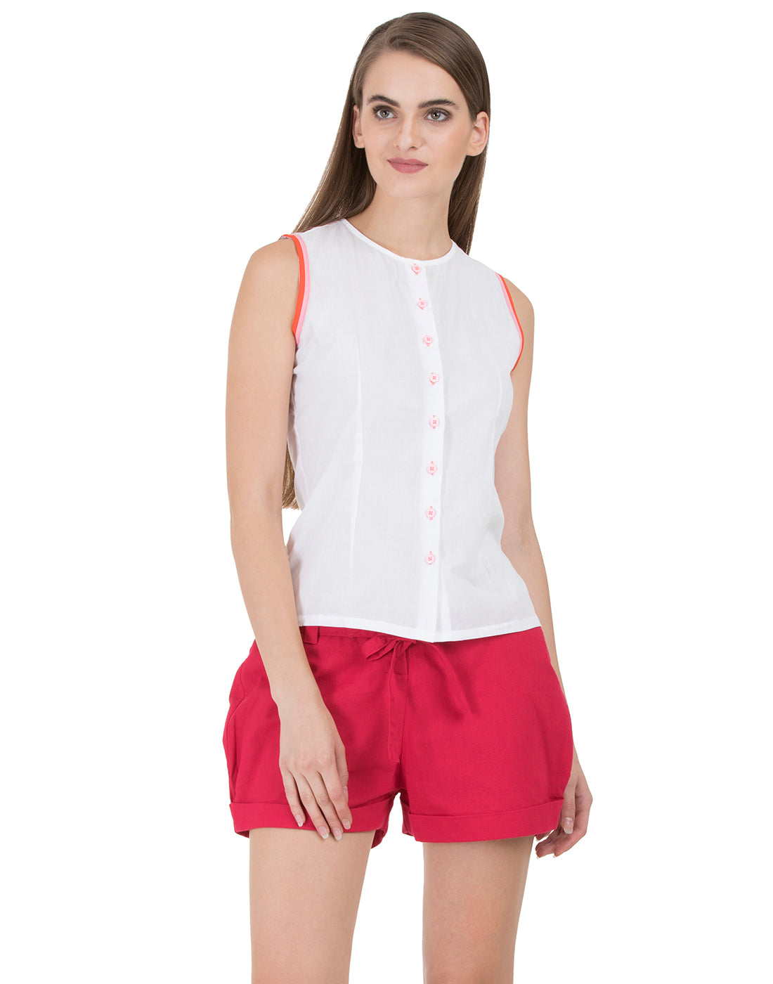 White+Pink Gurgaon Camisole