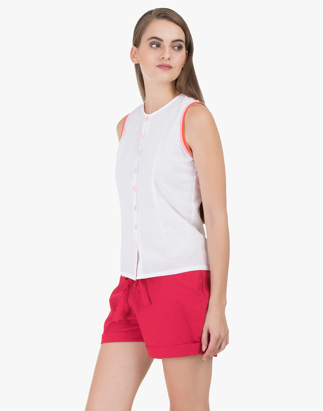 White+Pink Gurgaon Camisole