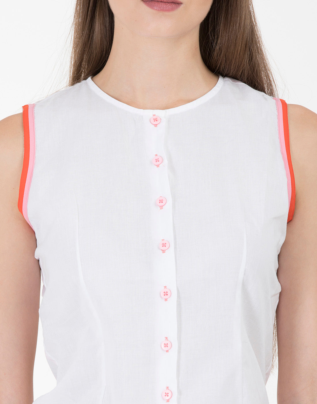 White+Pink Gurgaon Camisole