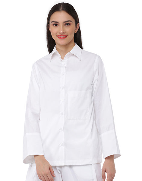 White Long cuff shirt