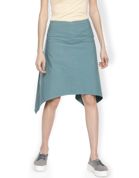Bluecorn Asymmetric Skirt