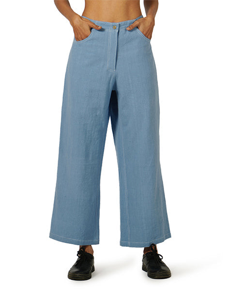 Light Blue Boot Cut Khadi Jeans