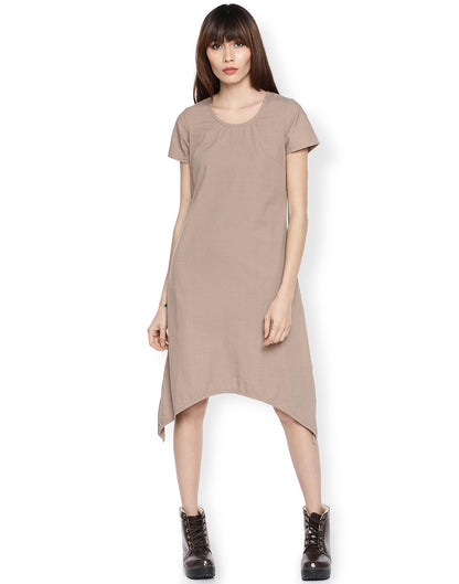 Naseberry Basic Asymmetric Dress