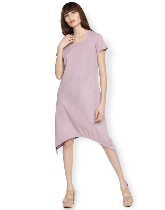 Blueberry Basic Asymmetric Dress