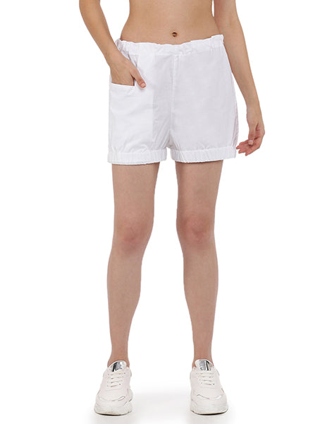 White Blomer Shorts