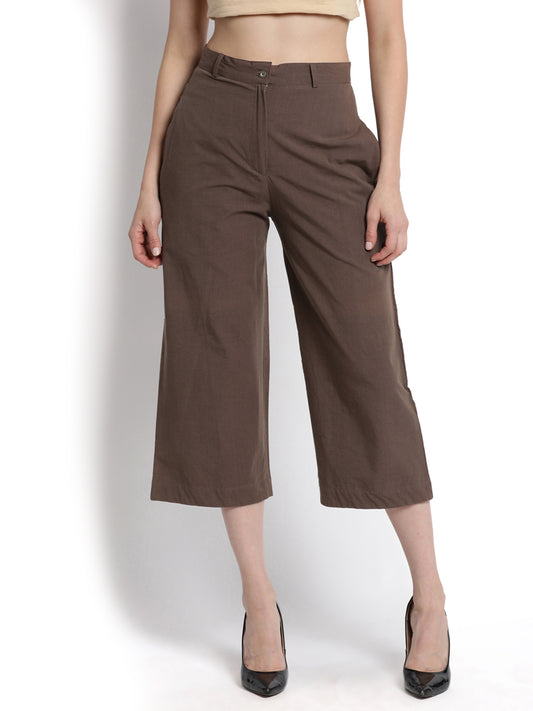 Tobacco Narrow Cropped Pant