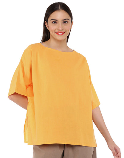 Tangerine Square Sleeve Kaftan