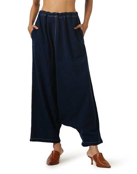 Dark Blue Zouave Khadi Jeans