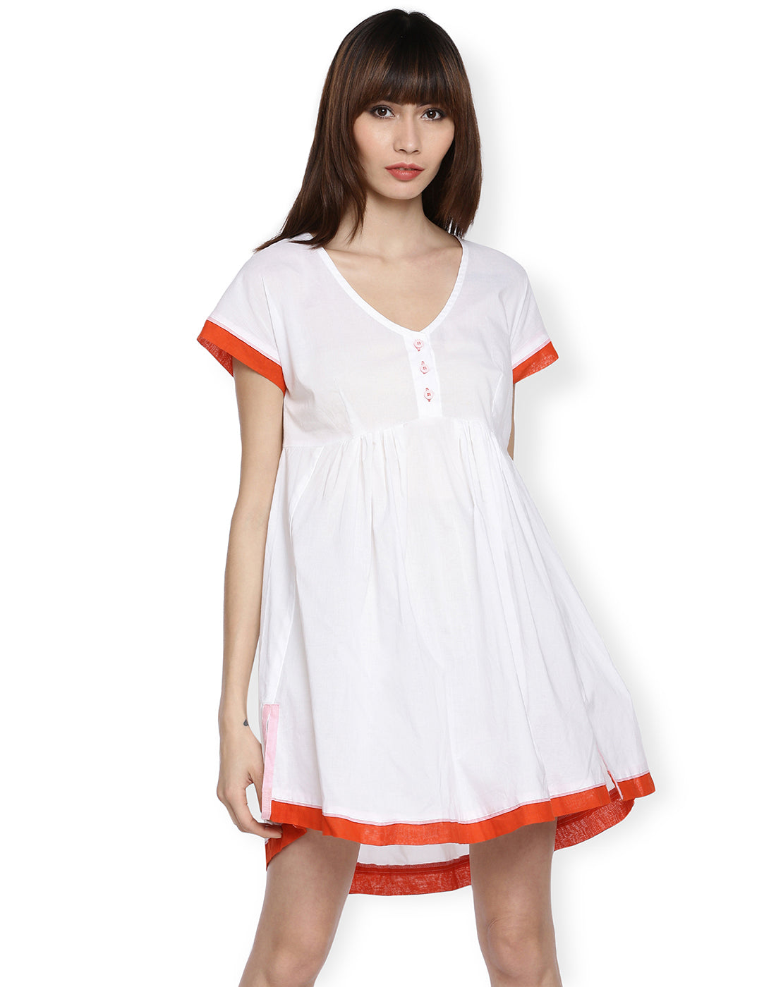 Litchi Orange Full Tunic