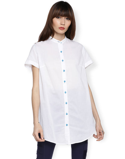 Litchi Bluecorn Boyfriend Shirt