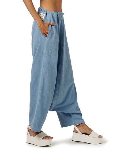 Light Blue Zouave Khadi Jeans