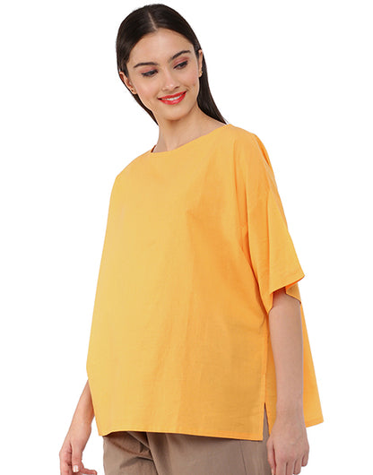 Tangerine Square Sleeve Kaftan