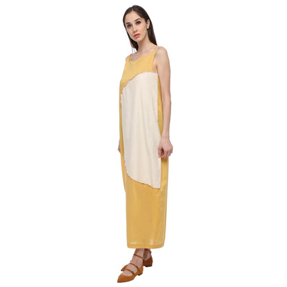 Yellow Kites Open Cocoon Maxi Dress