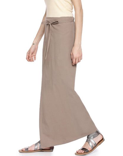 Date Asymmetric Wrap Skirt