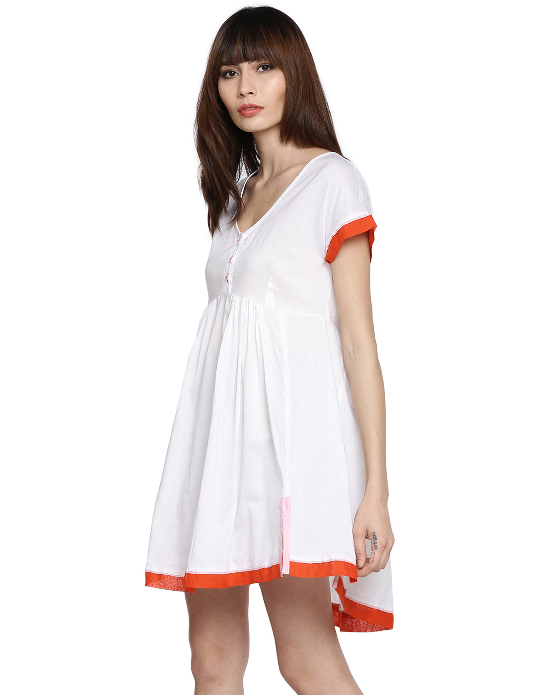 Litchi Orange Full Tunic