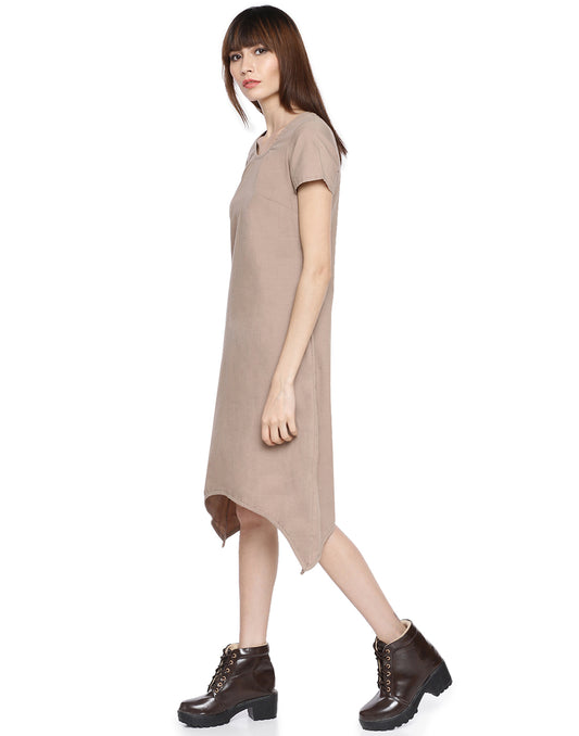 Naseberry Basic Asymmetric Dress