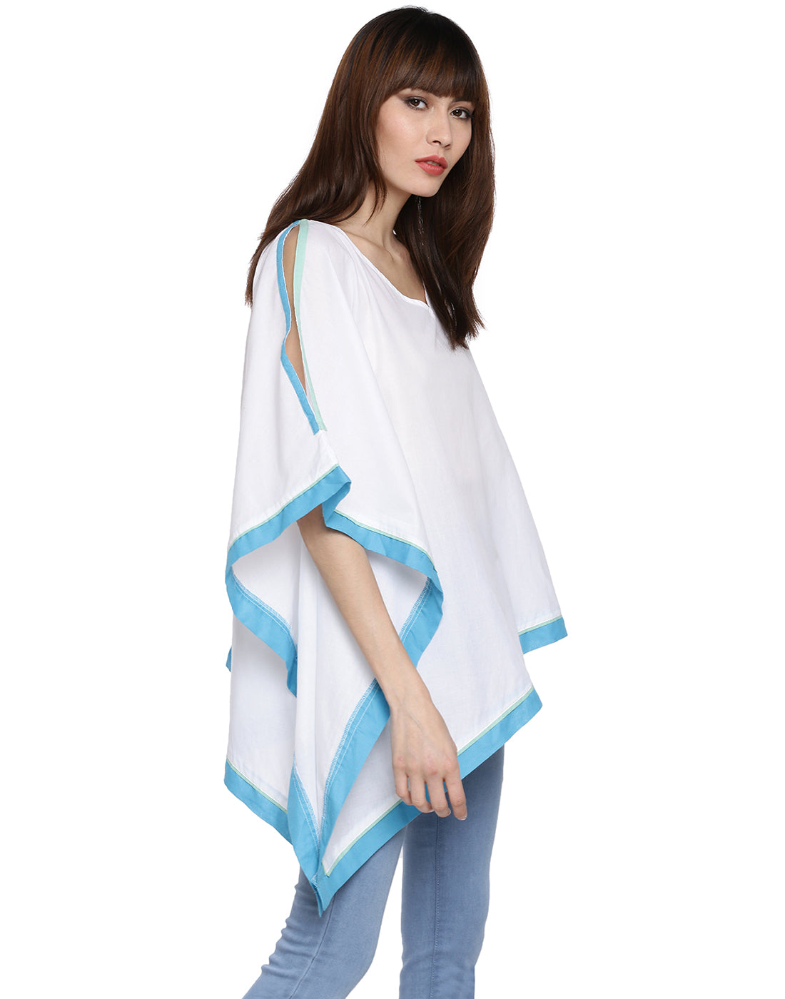 Litchi Bluecorn Asymmetric Kaftan