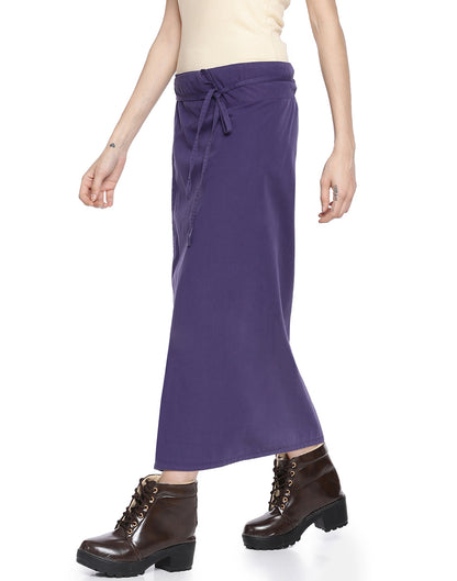 Grape Asymmetric Wrap Skirt