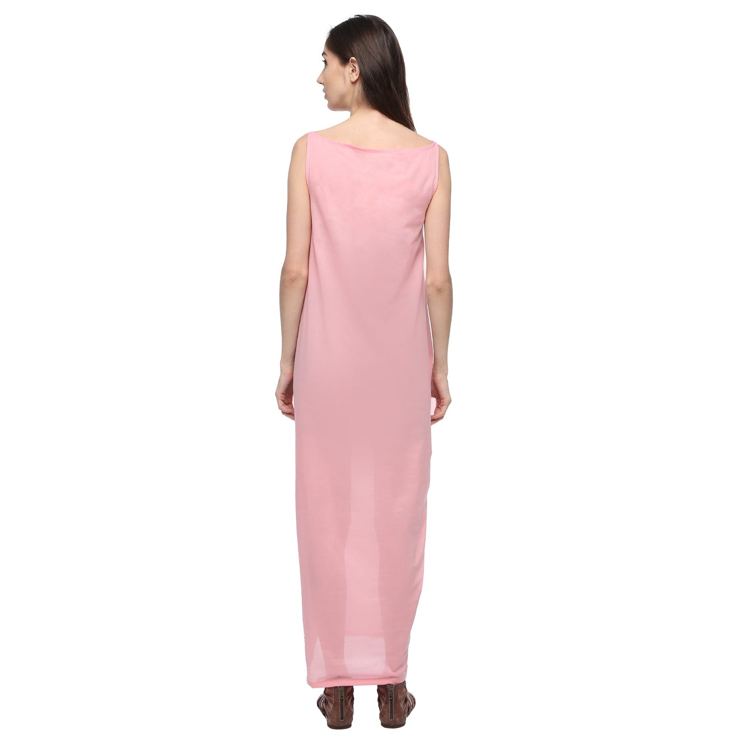 Pink Kites Open Cocoon Maxi Dress