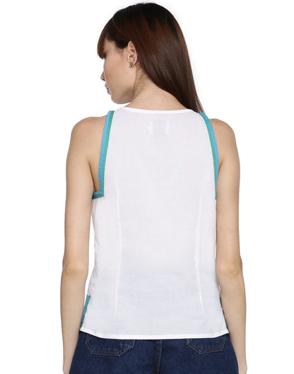 Litchi Bluecorn Halter Top