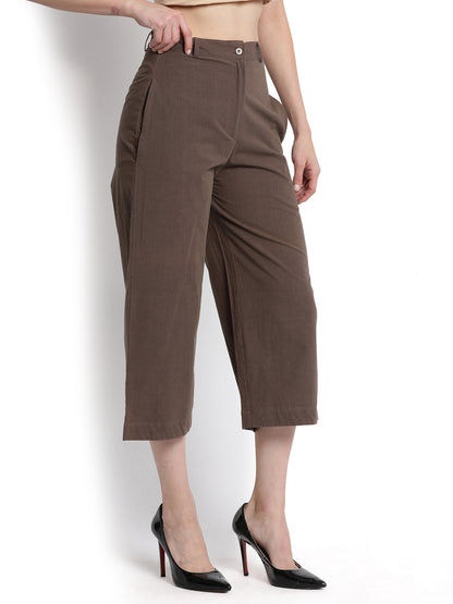 Tobacco Narrow Cropped Pant