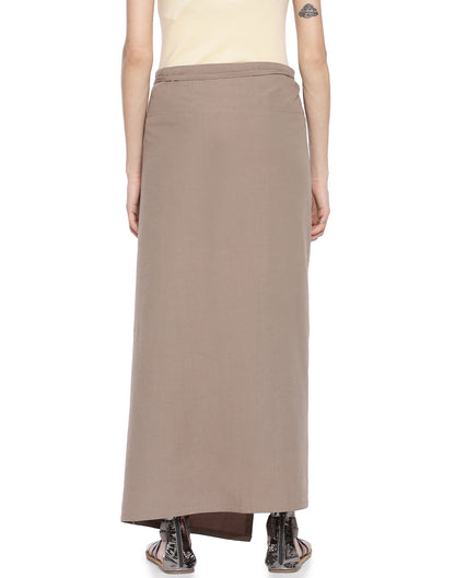 Date Asymmetric Wrap Skirt