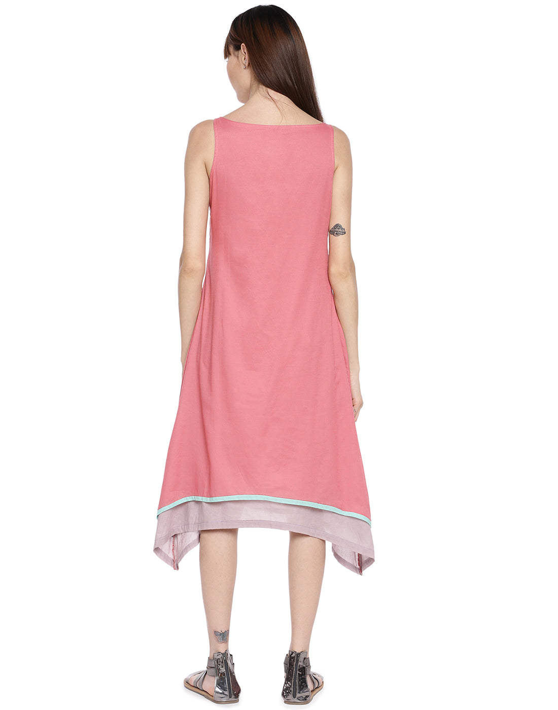 Kokum Layered Asymmetric Dress