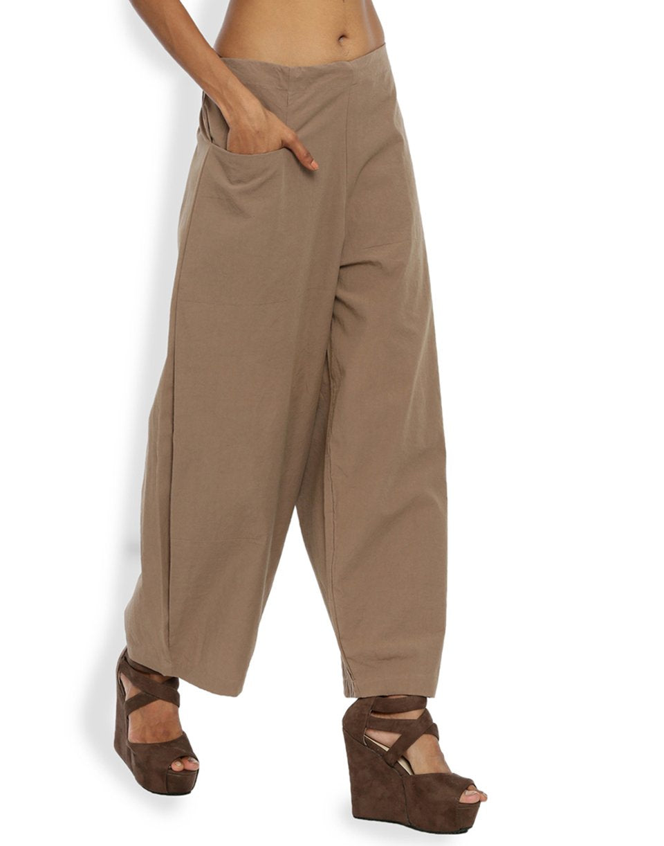 Brown Cocoon Pant