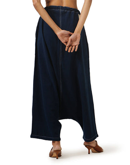 Dark Blue Zouave Khadi Jeans