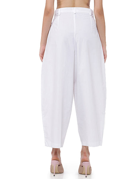 White Pleated Pant